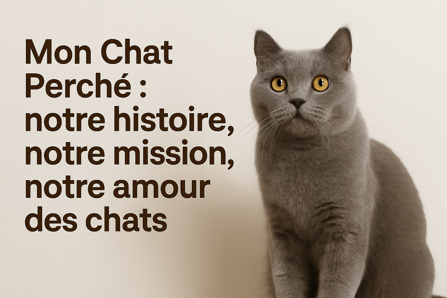 Mon Chat Perché : notre histoire, notre mission, notre amour des chats - Mon Chat Perché