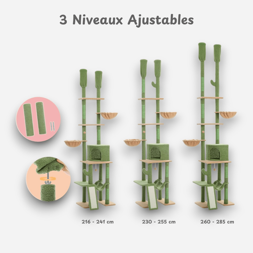 Arbre à chat Cactus avec 2 poteaux | Mon Chat Perché