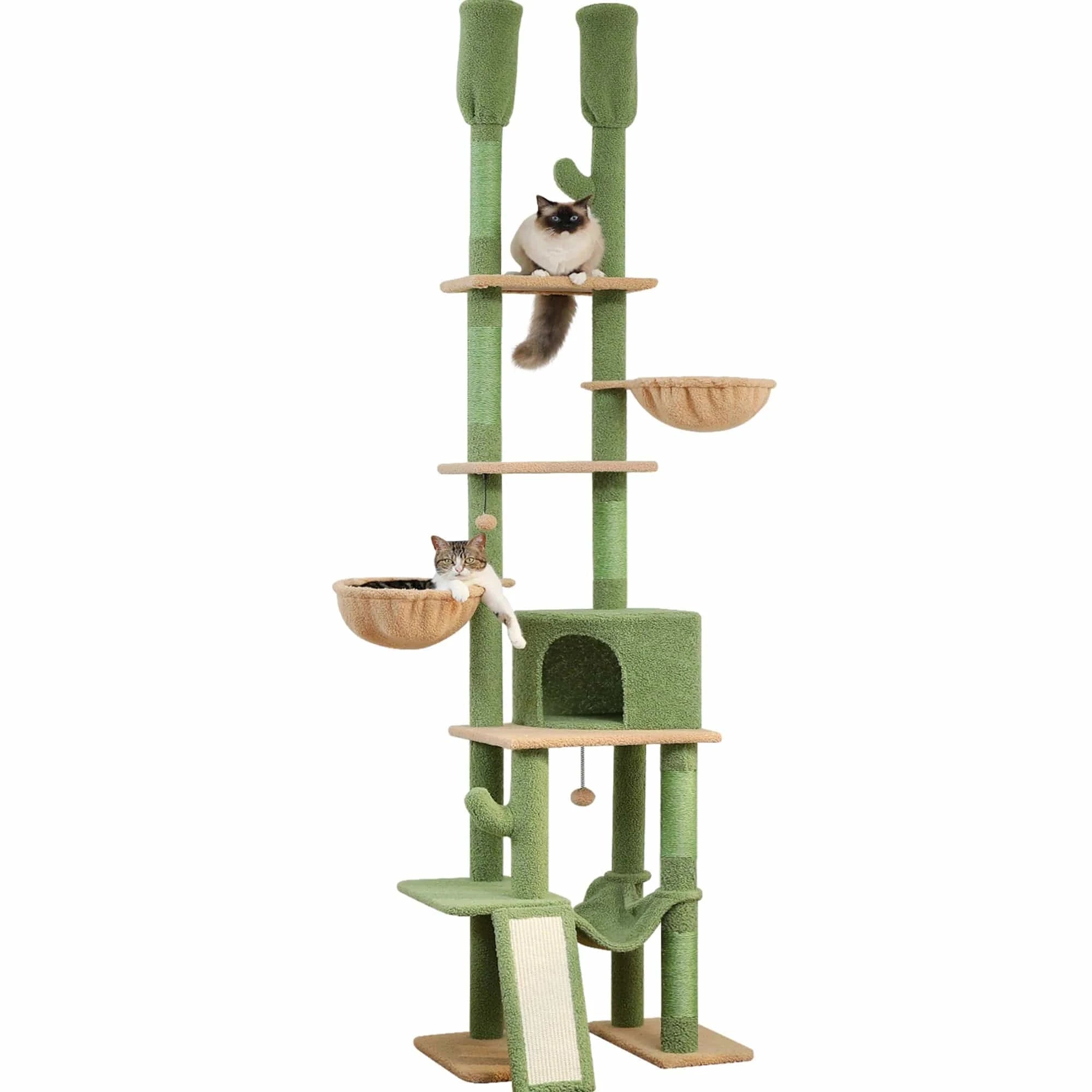 Arbre à chat Cactus avec 2 poteaux | Mon Chat Perché