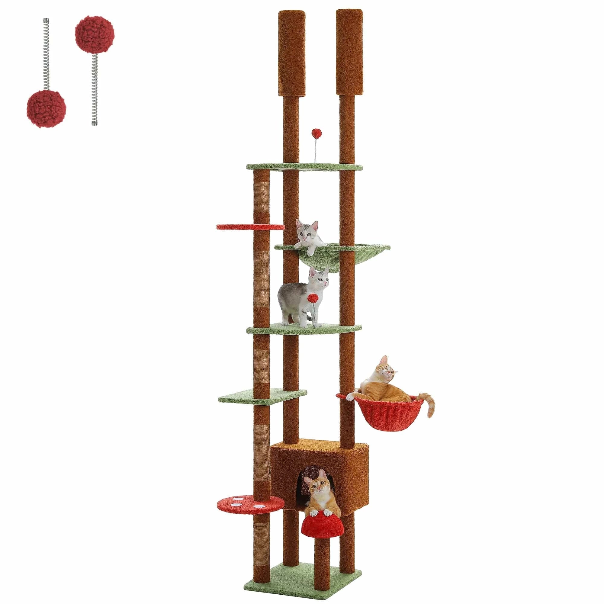 Arbre à chat Design Champignon Plafond | Mon Chat Perché