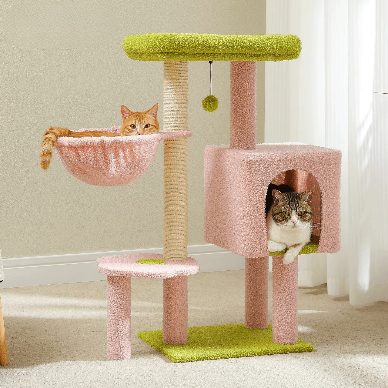Arbre à chat Design Coloré 90 cm | Mon Chat Perché