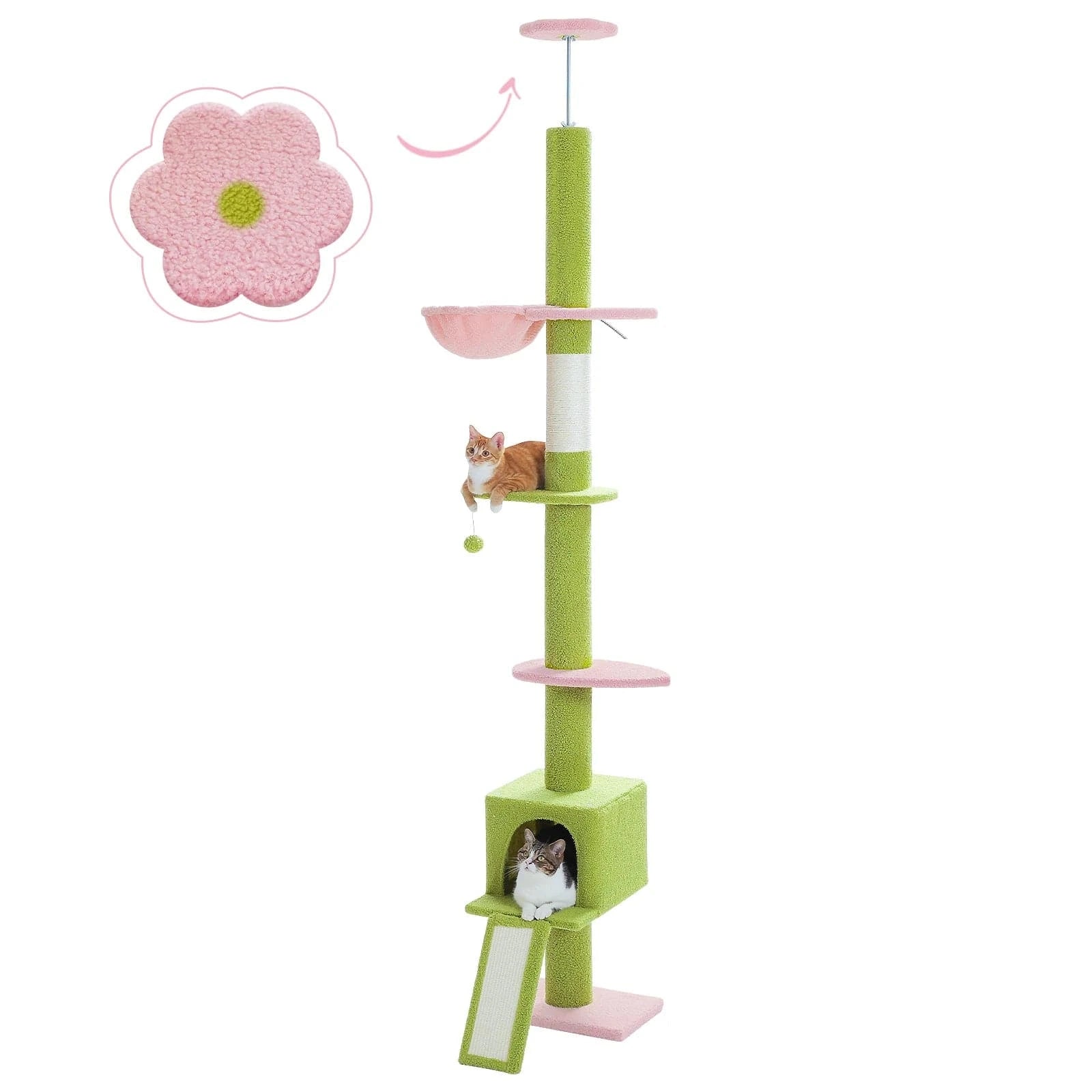 Arbre à chat Design Coloré Plafond | Mon Chat Perché