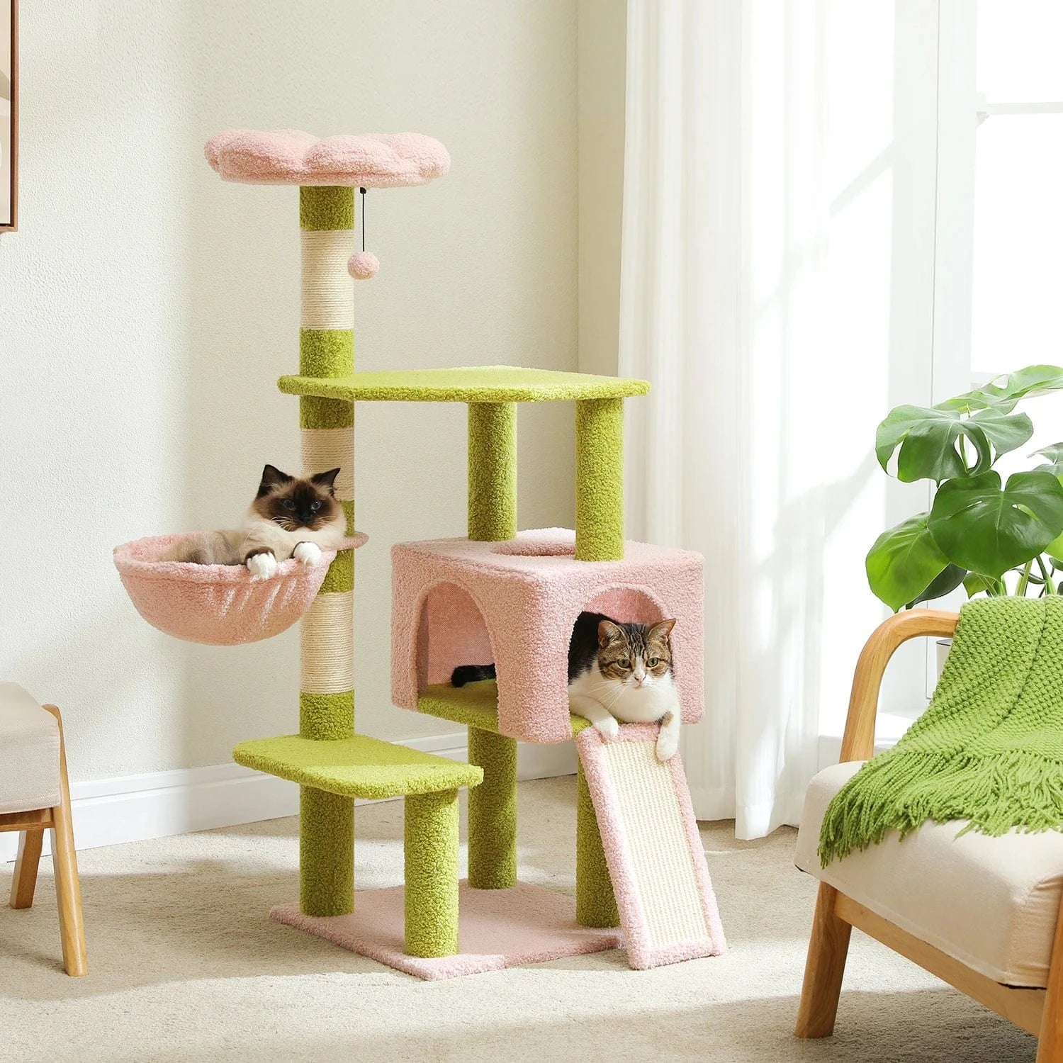 Arbre à chat Fleur 120 cm | Mon Chat Perché