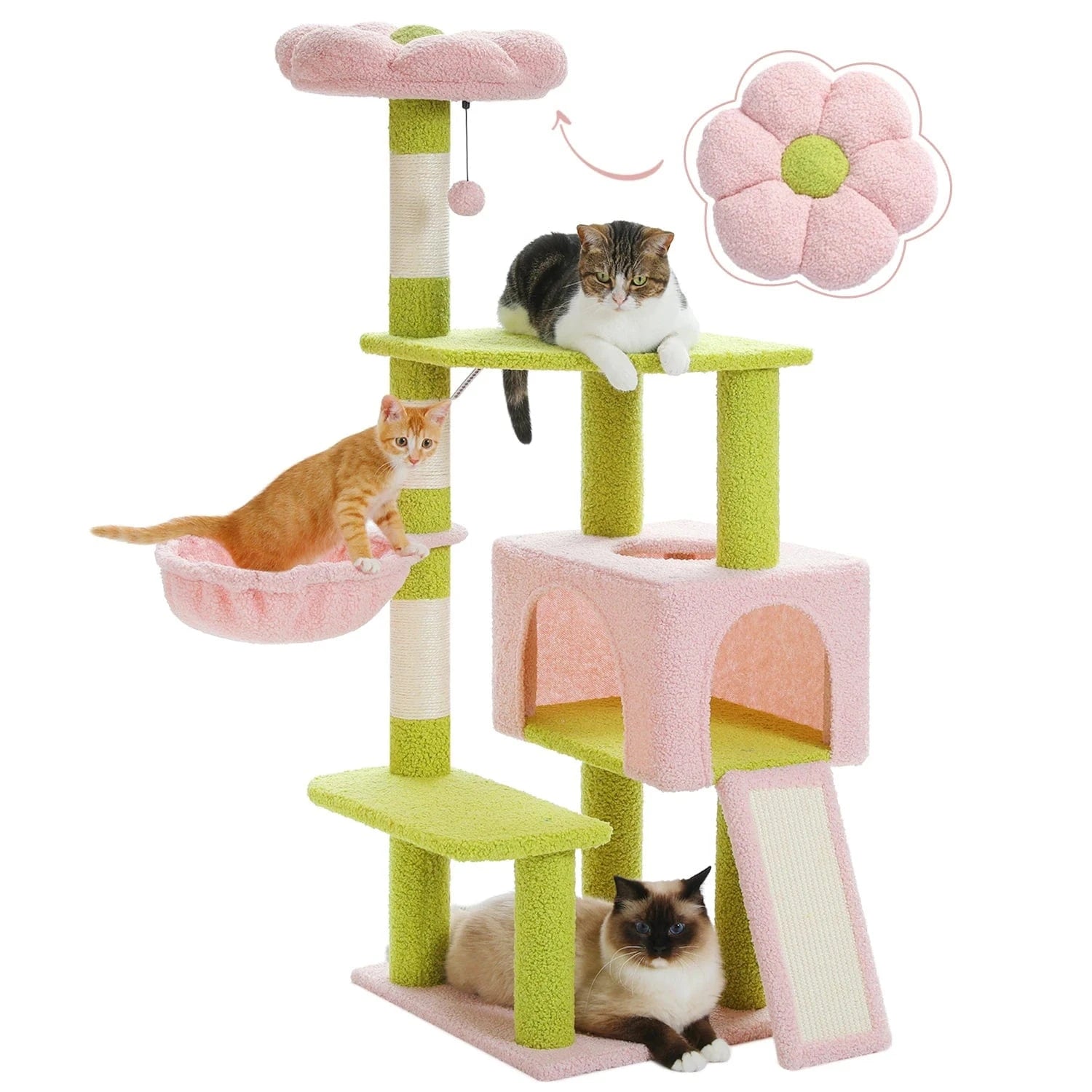 Arbre à chat Fleur 120 cm | Mon Chat Perché