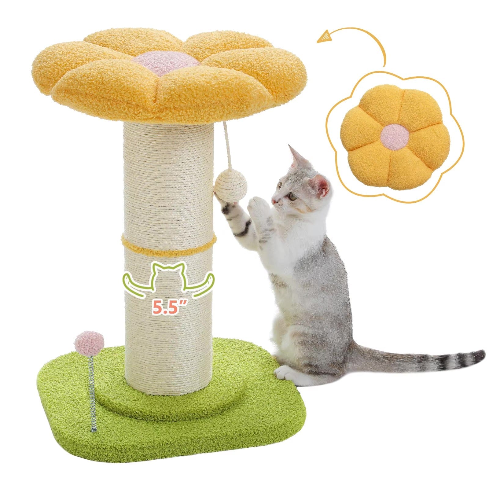 Griffoir Chat Fleur | Mon Chat Perché