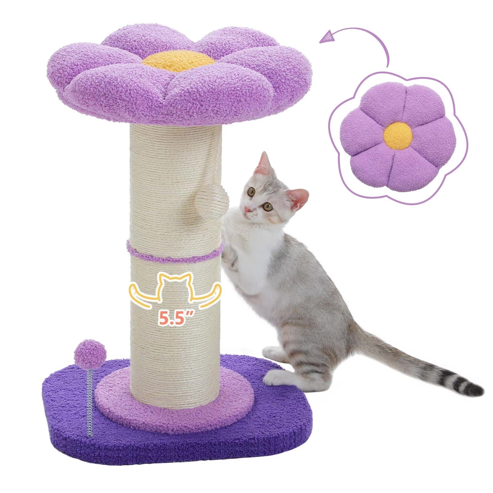 Griffoir Chat Fleur | Mon Chat Perché