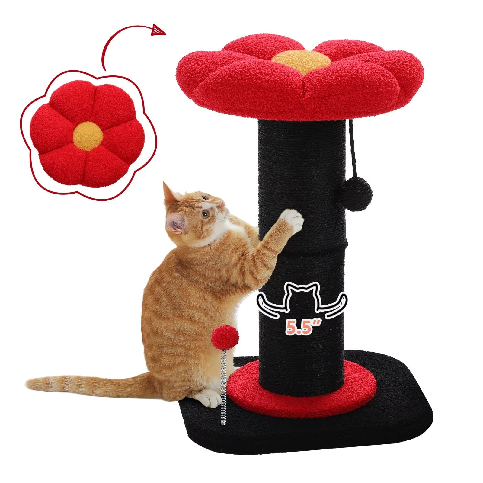 Griffoir Chat Fleur | Mon Chat Perché