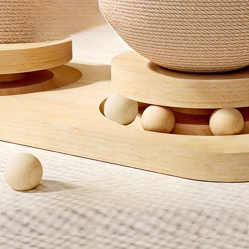 Griffoir Chat Palmier Cocotier 2en1 avec Balles - "Tropical Play"