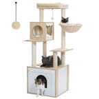 Arbre à chat Bois Cabane | Mon Chat Perché