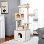 Arbre à chat Bois Cabane | Mon Chat Perché