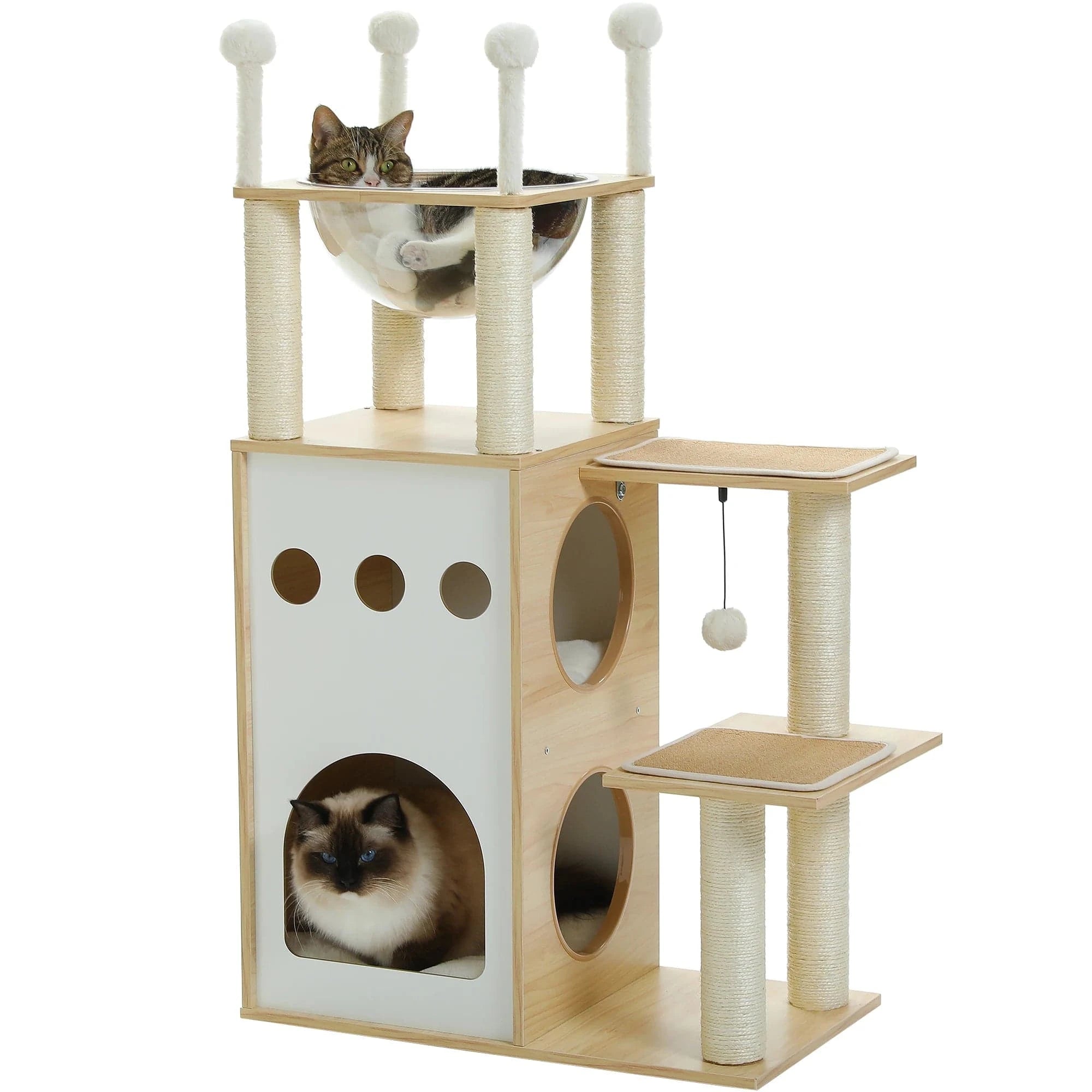 Arbre à chat Bois Capsule | Mon Chat Perché