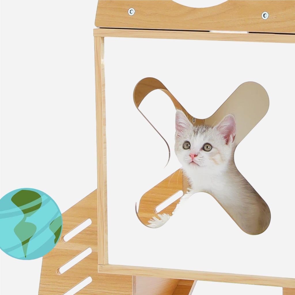 Arbre à chat Bois Fusée | Mon Chat Perché