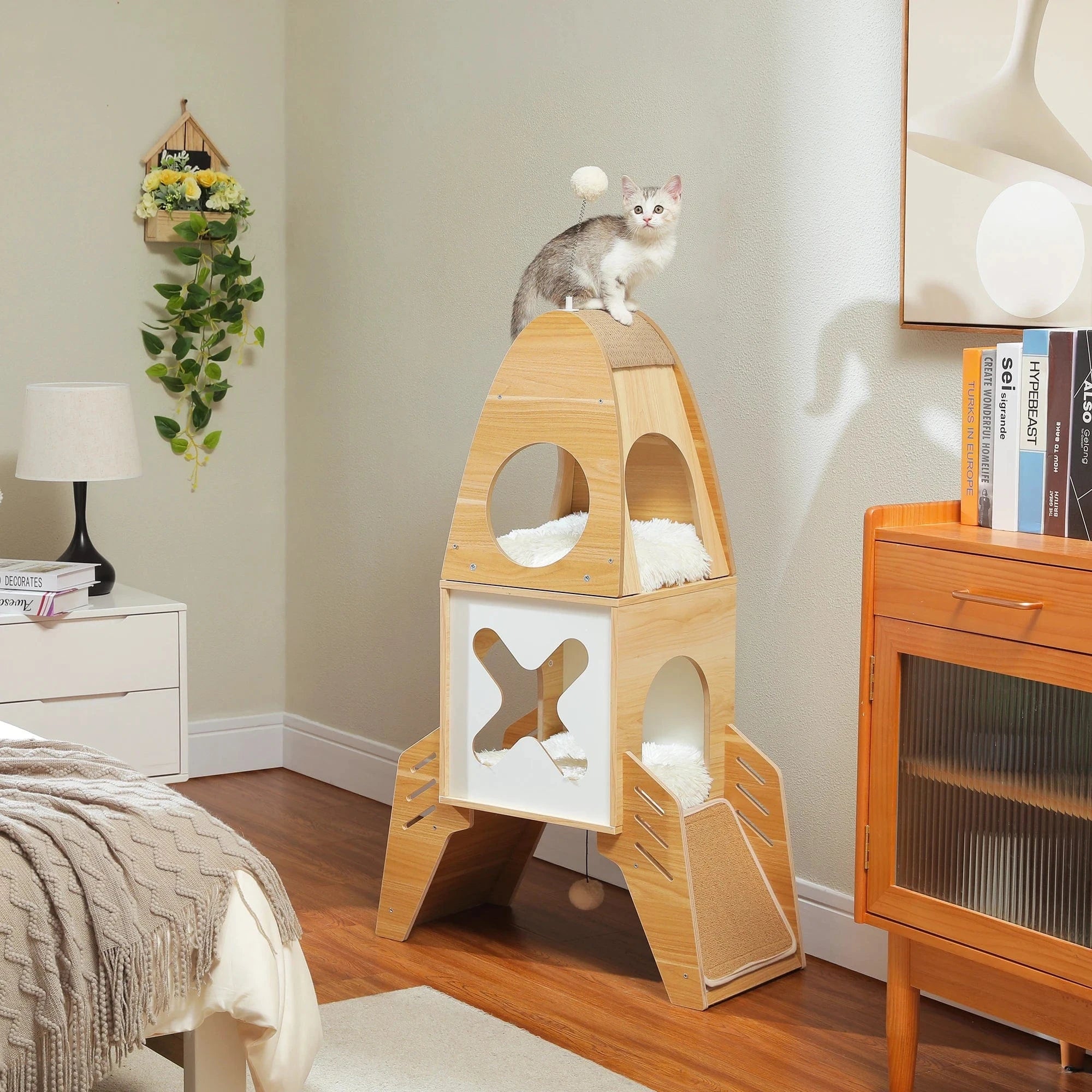 Arbre à chat Bois Fusée | Mon Chat Perché