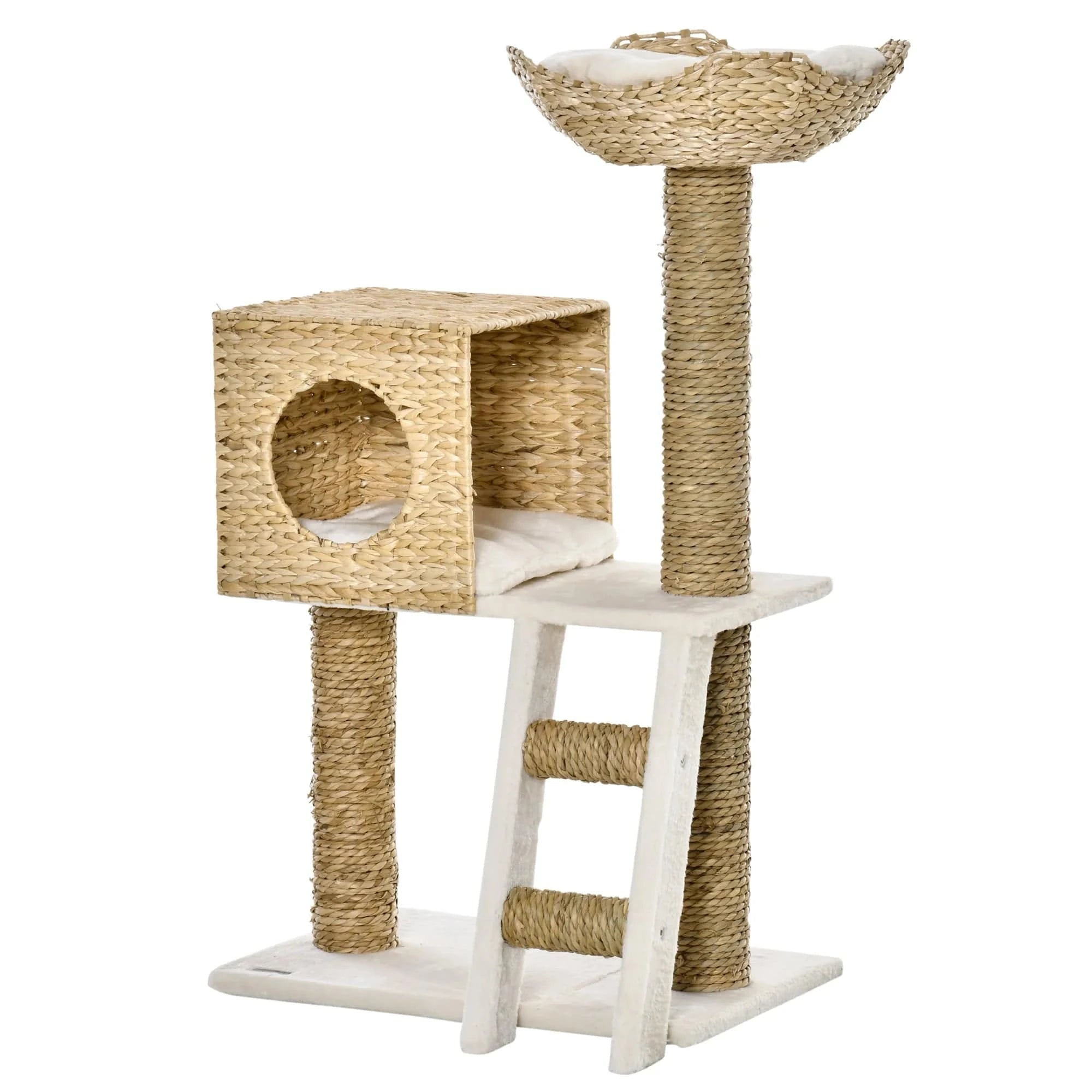 Arbre à chat Compact 100cm avec Grotte et Lit - "Cozy Compact"