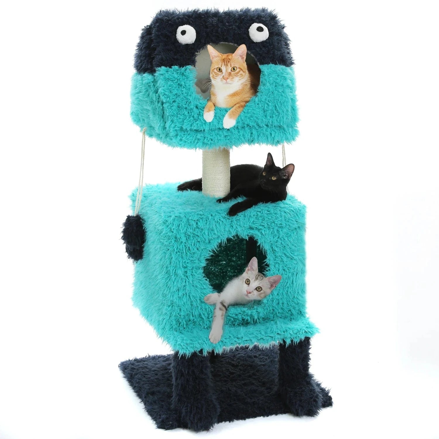 Arbre à chat Monstre Bleu Grand | Mon Chat Perché