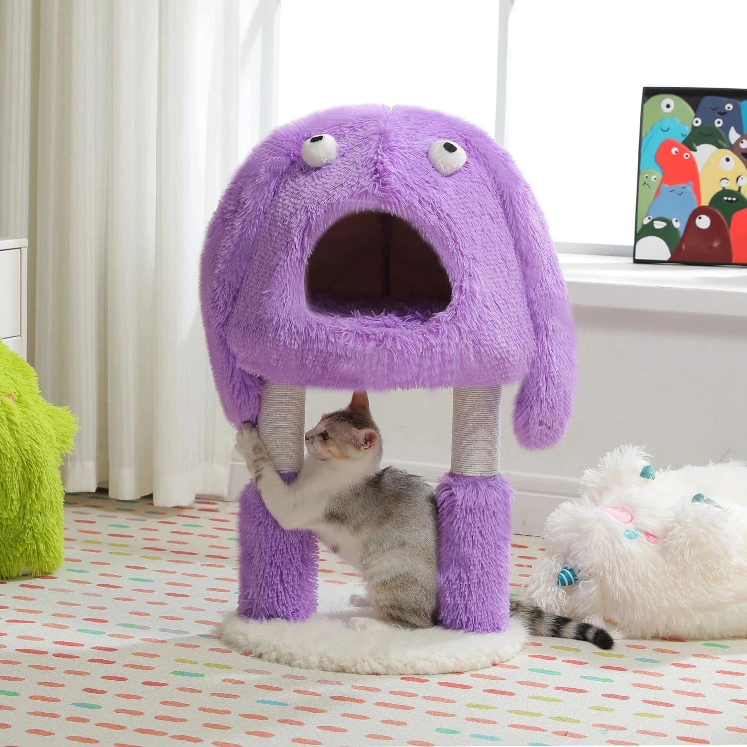 Arbre à chat Monstre Violet | Mon Chat Perché