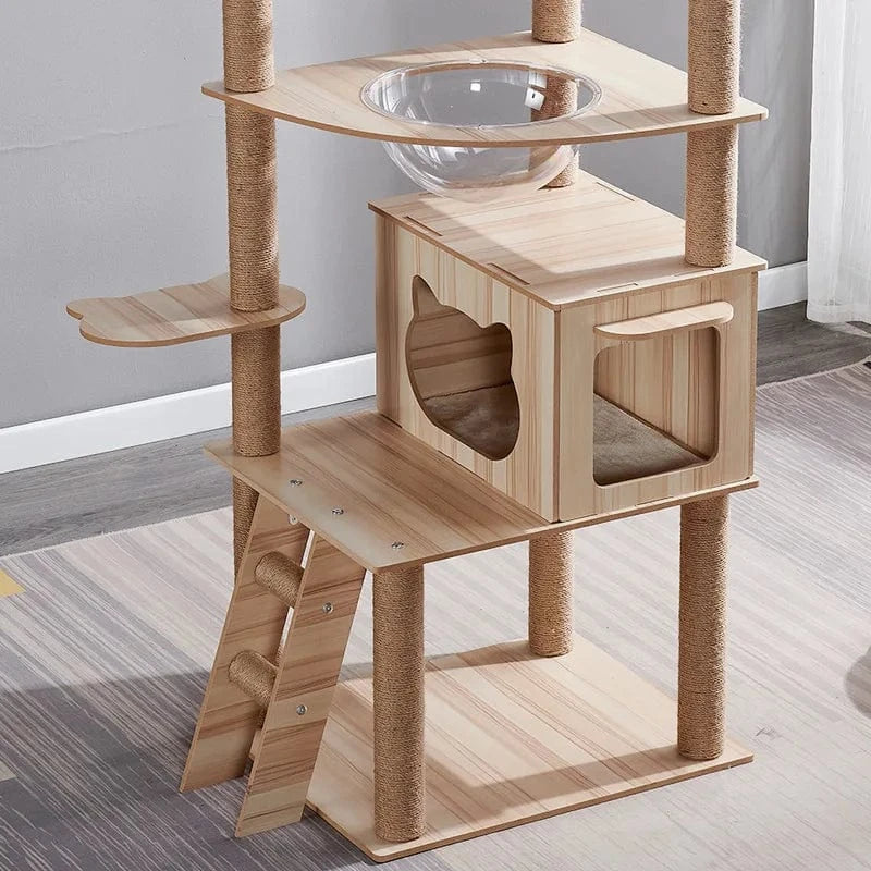 Arbre à chat Multi-Niveaux 5+ Étages avec Sisal - "Ultimate Tower"