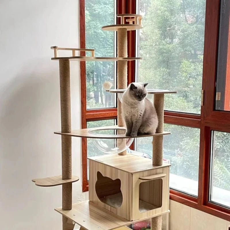 Arbre à chat Multi-Niveaux 5+ Étages avec Sisal - "Ultimate Tower"