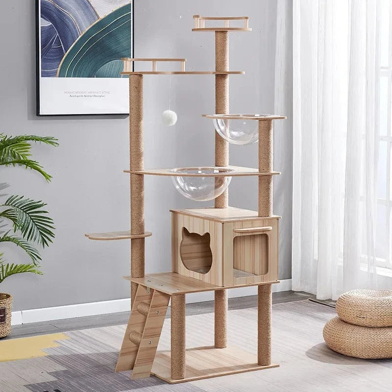 Arbre à chat Multi-Niveaux 5+ Étages avec Sisal - "Ultimate Tower"