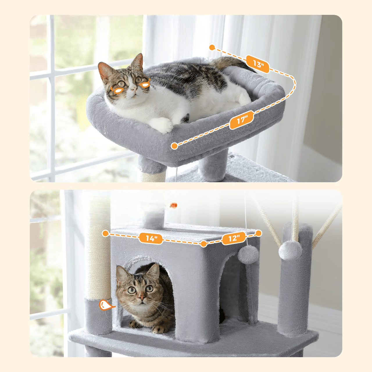 Arbre à Chat Multi-Niveaux XXL | Mon Chat Perché