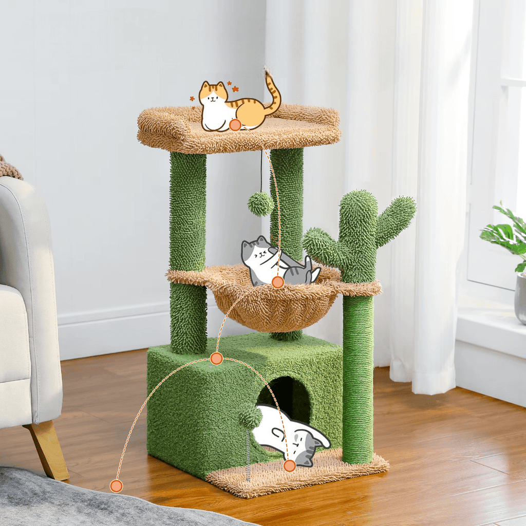Arbre à chat Petit Cactus | Mon Chat Perché