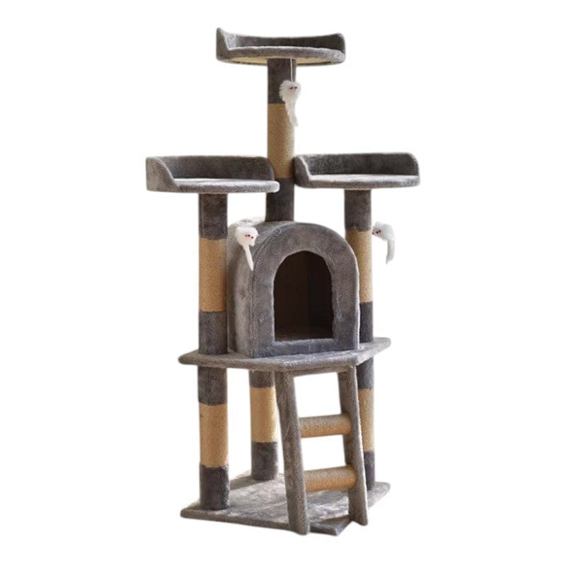 Arbre à chat Villa Luxe 3 Niveaux avec Plateforme de Saut - "Luxury Villa"