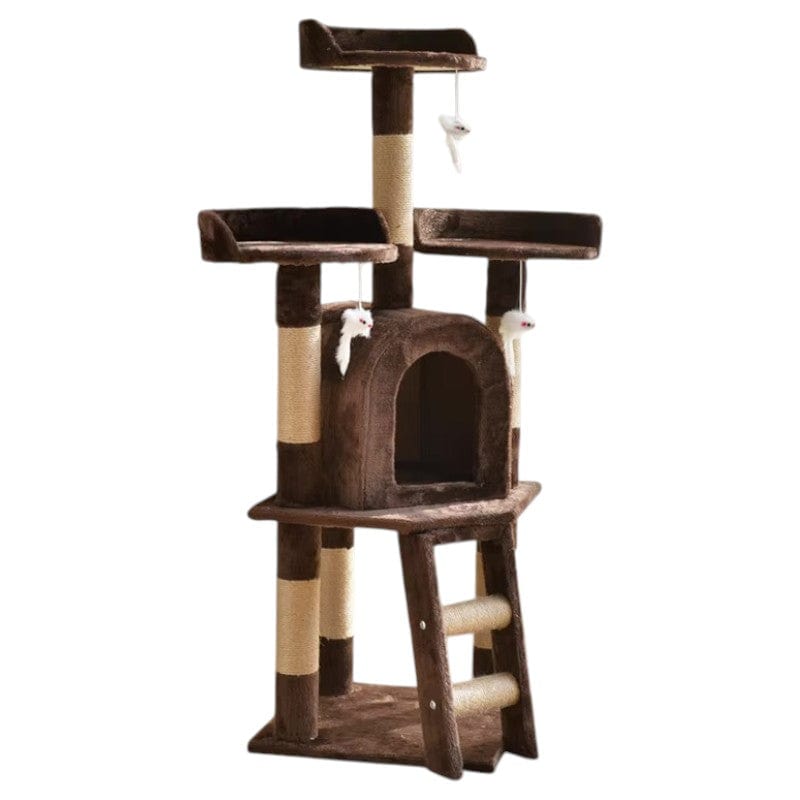 Arbre à chat Villa Luxe 3 Niveaux avec Plateforme de Saut - "Luxury Villa"