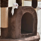 Arbre à chat Villa Luxe 3 Niveaux avec Plateforme de Saut - "Luxury Villa"