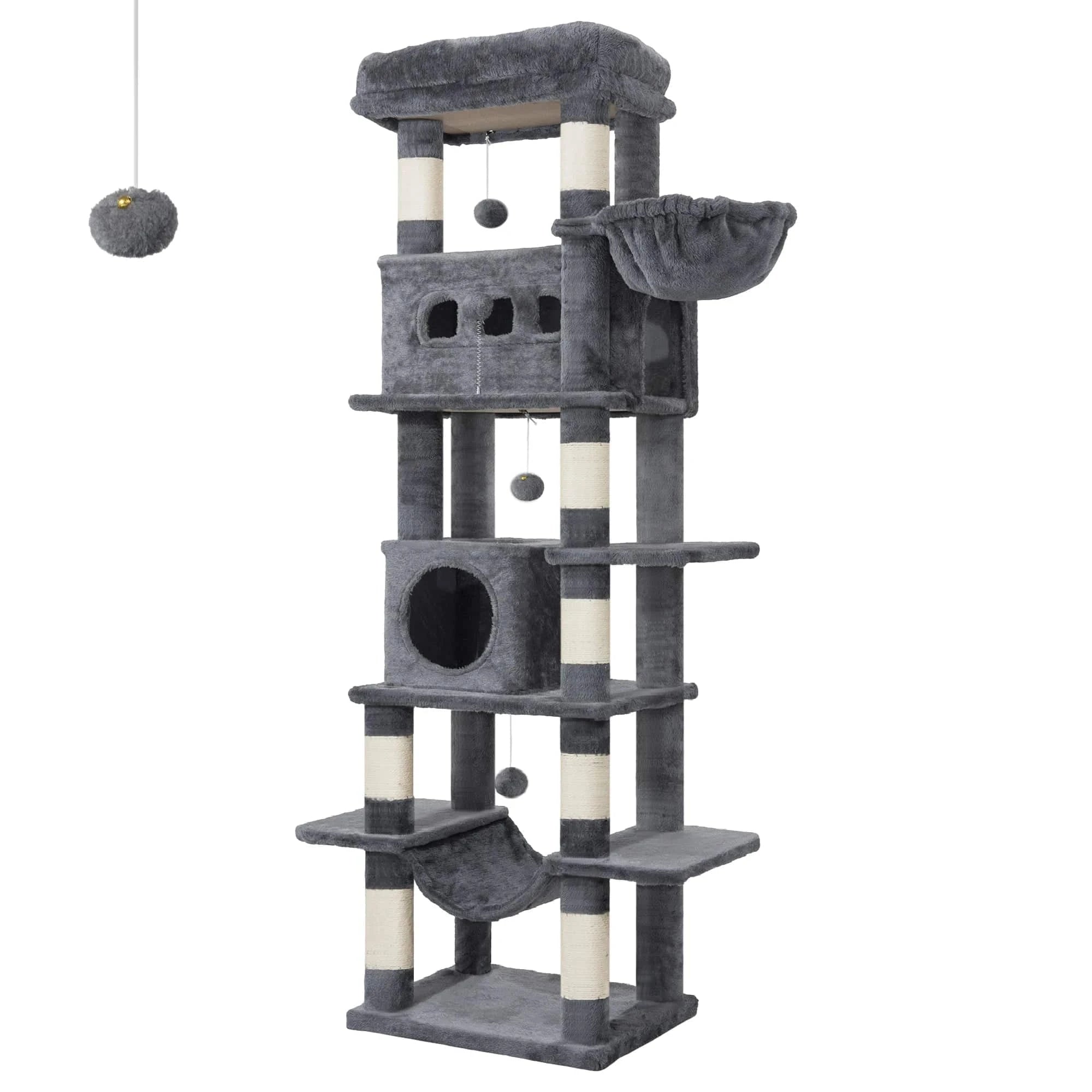 Arbre à chat XXL 170cm pour Maine Coon 5 Niveaux - "Giant Tower"
