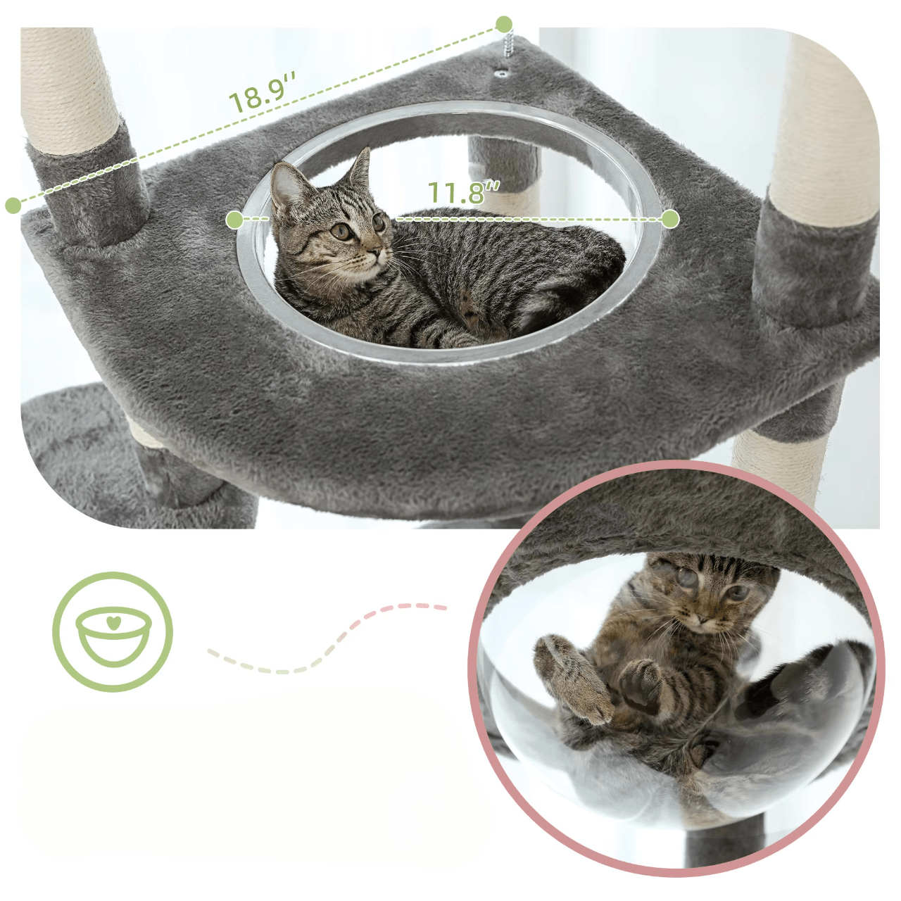 Arbre à chat XXL Plafond | Mon Chat Perché