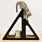 Griffoir Chat 2en1 Carton Triangle avec Balle - "Play & Scratch"