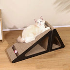 Griffoir Chat 2en1 Carton Triangle avec Balle - "Play & Scratch"