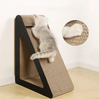 Griffoir Chat 2en1 Carton Triangle avec Balle - "Play & Scratch"