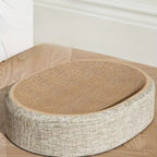 Griffoir Chat 2en1 Sisal Ovale avec Couchage - "Comfort Scratch"